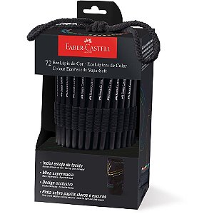 Lapis de cor redondo supersoft 72 cores estojo - faber-castell (pct.c/02)