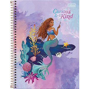 Caderno 10x1 capa dura a pequena sereia 160fls. - tilibra (pct.c/04)