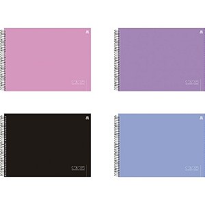 Caderno desenho univ capa dura colors 60f - animativa (pct.c/05)