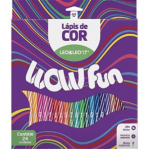 Lapis de cor redondo wow fun 24cores - leonora (pct.c/06)