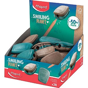 Apontador com deposito pulse smiling planet 1furo - maped (dp.c/28)
