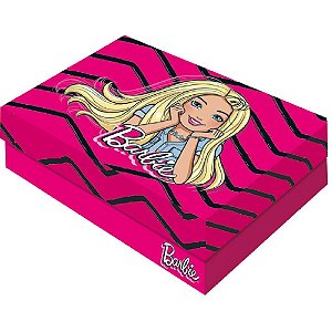 Caixa para presente com tampa barbie retang. m 20x15,5x7,5cm - festcolor (pct.c/06)