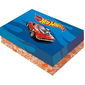 Caixa para presente com tampa hot wheels ret.p 15,7x12,7x6,5 - festcolor (pct.c/06)