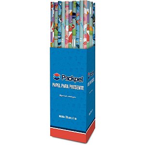 Papel presente 70x100cm infantil sortido - packpel (dp.c/100)