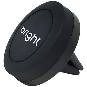Suporte para celular veicular magnetico preto - bright (unidade)