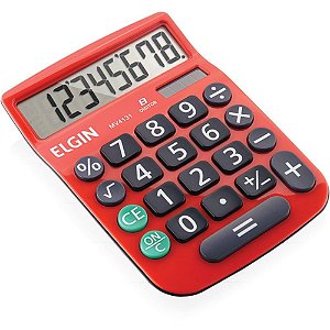 Calculadora de mesa 8 dig. mv4131 c/vis/sl/bat vm - elgin (unidade)