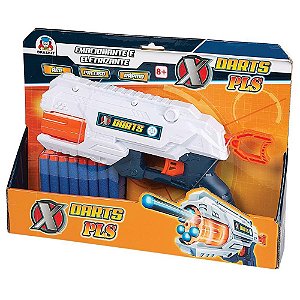 Lancador x darts pls c/16 dardos - braskit (unidade)