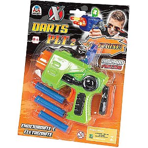 Lancador x darts plt 2 c/3 dardos - braskit (unidade)