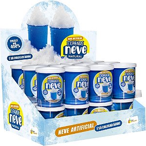 Slime neve natural 8g. expande - doce brinquedo (dp.c/24)
