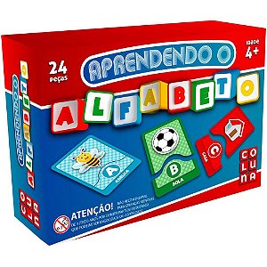 Brinquedo pedagogico aprendendo o alfabeto 26pçs - coluna (unidade)