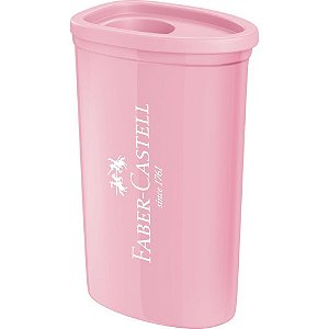 Apontador com deposito triangular 4cores pastel cart. - faber-castell (cx.c/24)