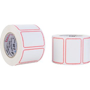 Etiqueta para preco f-06 60x40mm 500 etiquetas - fitacrel (rolo)