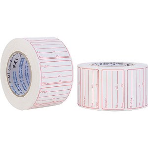 Etiqueta para preco f-07 pd/fab/peso 50x30mm 660et - fitacrel (rolo)