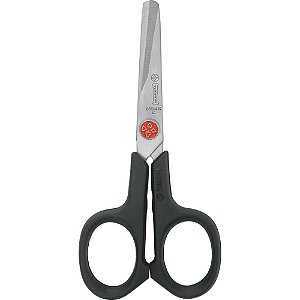 Tesoura escolar p/canhoto ponto vermelho 11cm - mundial (unidade)