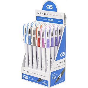 Caneta esferografica cis minus 0,4mm cores sort - sertic (dp.c/24)