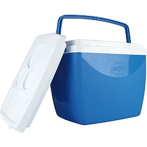 Caixa termica 18l. c/alca azul - mor (unidade)