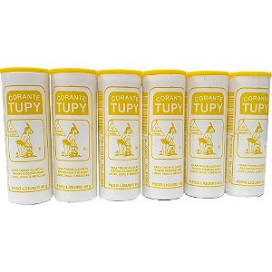 Corante em po amarelo canario tupy algodao - corantes tupy (pct.c/06)