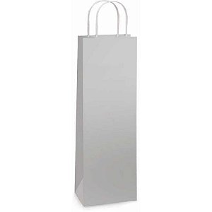 Sacola para garrafa sacola lamin.prata 35x13x8cm - packpel (pct.c/10)