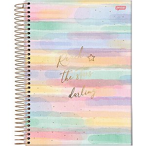 Caderno 10x1 capa dura la creme 160fls. - jandaia (pct.c/04)
