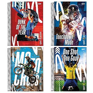 Caderno 01x1 capa dura sport 80fls. - jandaia (pct.c/04)