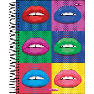 Caderno 01x1 capa dura on fleek 96fls. - jandaia (pct.c/04)