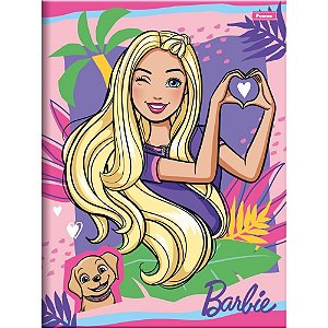 Caderno brochurao capa dura barbie 80f - foroni (pct.c/05)