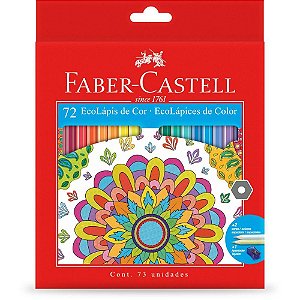 Lapis de cor sextavado ecolapis 72 cores ed. limitada - faber-castell (pct.c/03)