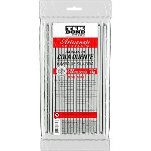 Cola quente refil fina 1 kg. translucida - tekbond (pacote)