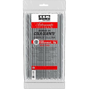 Cola quente refil fina 1 kg.transparente - tekbond (pacote)