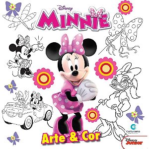 Livro infantil colorir arte e cor minnie 27x27 36pgs - culturama (unidade)