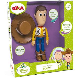 Boneco e personagem meu amigo woody c/som 23cm. - elka (unidade)