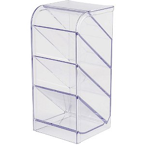 Acessorio para mesa organizador diagonal cristal - maxcril (unidade)