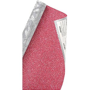 Plastico adesivo 45cmx10m brilho rosa 0,80 - leonora (rolo)