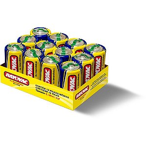 Pilha zinco media c com 12 pilhas - rayovac (bandeja)