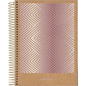 Caderno 01x1 capa dura kraft color 80fls. - jandaia (pct.c/04)