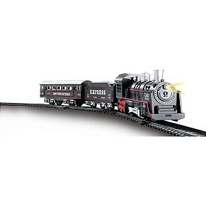 Locomotiva pista de trem c/ luz/som - dm toys (unidade)