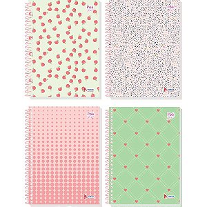 Caderno 10x1 capa dura poa 160 folhas - tamoio (pct.c/04)