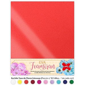 Placa em eva 48x40cm 35x30cm sort. 0.7mm foamiran - make+ (pct.c/10)