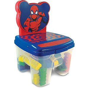 Brinquedo para montar spider cadeira toy blocos 24pc - ggb plast (unidade)