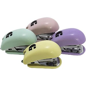 Grampeador mini p/12fls ge-1049 pastel cores(s - gramp line (dp.c/12)
