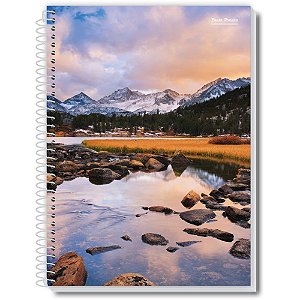 Caderno espiral 1/4 capa dura new 96fls. - pauta branca (pct.c/05)