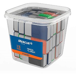 Borracha branca tr c/capa plastica - mercur (pote-24)