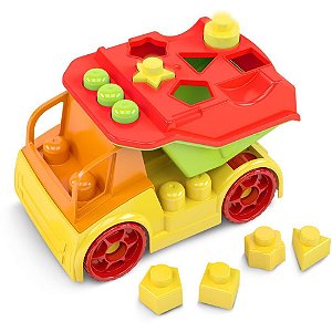 Brinquedo para montar american truck blocolandia - dismat (unidade)
