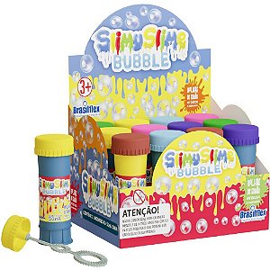 Bolha de sabao slimy slime bubble 50ml - brasilflex (cx.c/12)