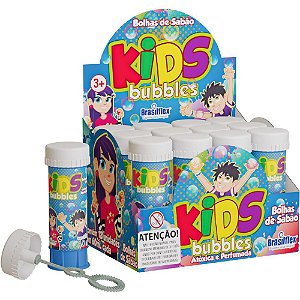 Bolha de sabao kids 60ml - brasilflex (cx.c/12)