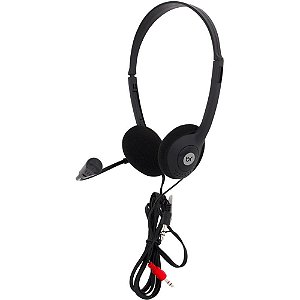 Fone de ouvido com microfone headset office 10 preto - bright (unidade)
