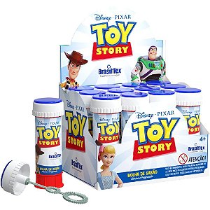 Bolha de sabao toy story 60ml c/jogo - brasilflex (cx.c/12)