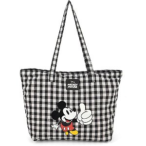 Bolsa feminina mickey ombro pt - luxcel (unidade)