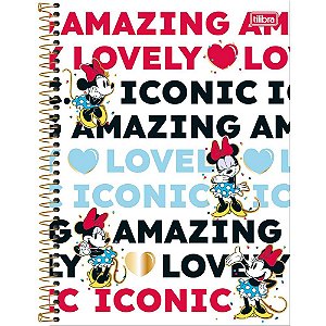 Caderno 10x1 capa dura minnie core 160fls. - tilibra (pct.c/04)