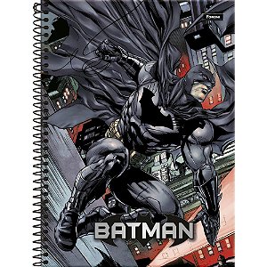 Caderno 01x1 capa dura batman 80fls. - foroni (pct.c/04)